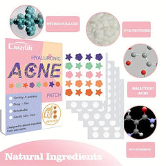 Colorful Acne Stickers 110 Stickers Star Flower Round Shape Acne Sticker