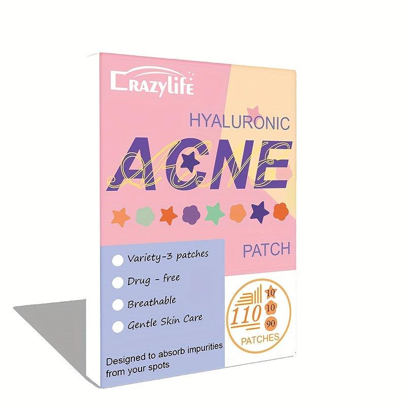 Colorful Acne Stickers 110 Stickers Star Flower Round Shape Acne Sticker