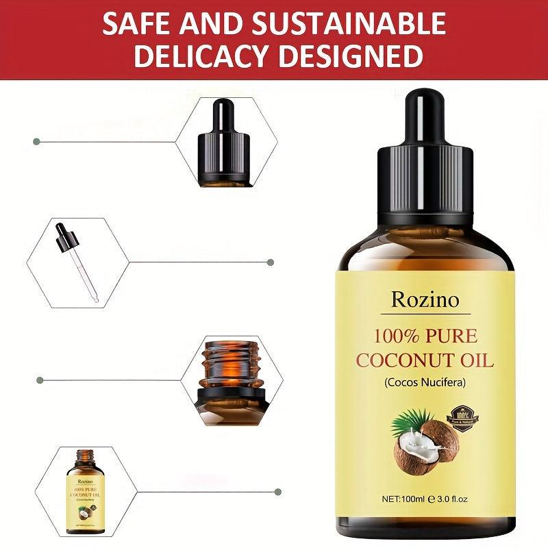 100ml Natural Coconut Essential Oil for Massage Skin Care Aromatherapy