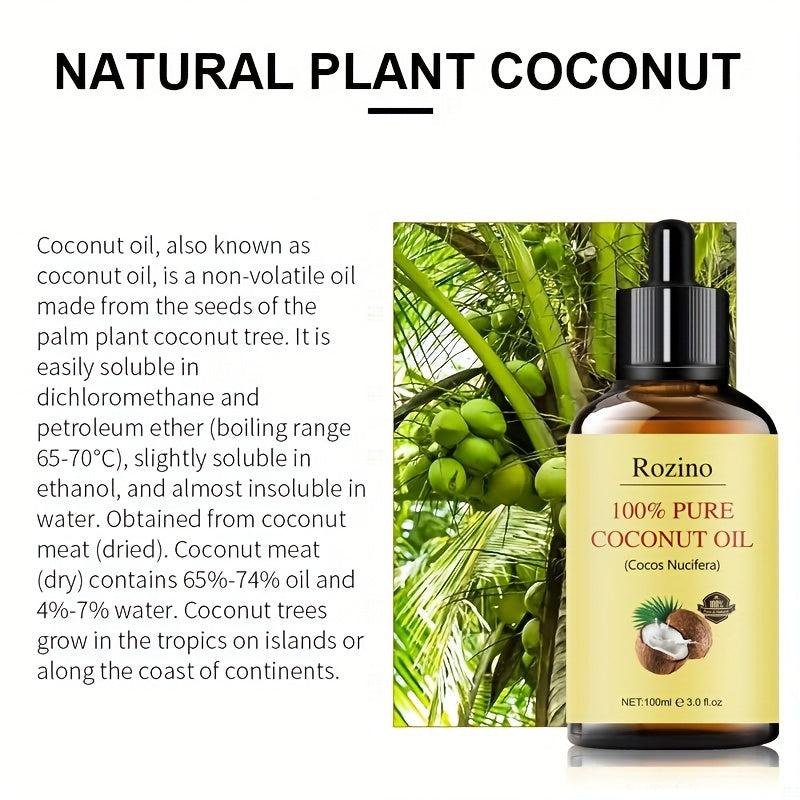 100ml Natural Coconut Essential Oil for Massage Skin Care Aromatherapy