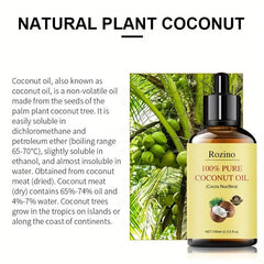 100ml Natural Coconut Essential Oil for Massage Skin Care Aromatherapy