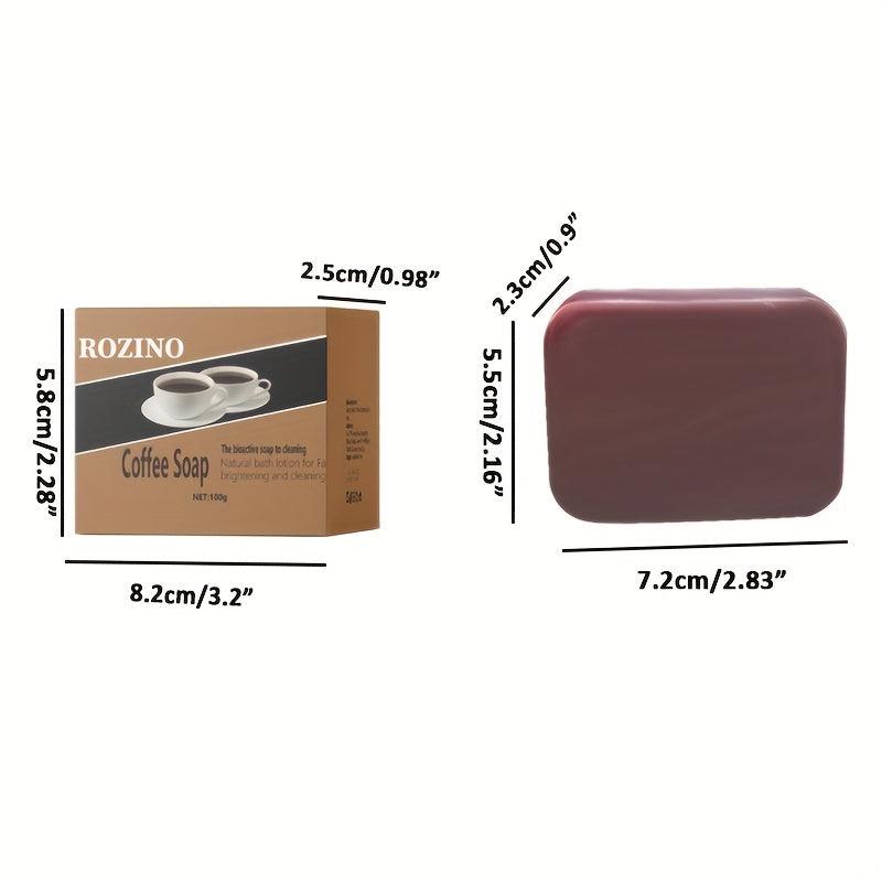 3pcs 100g Coffee Essential Soap Clean Moisturizing Bath Soap