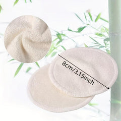 16pcs Bamboo Makeup Remover Pads Face Eye Washable Cloth for All Skin Types