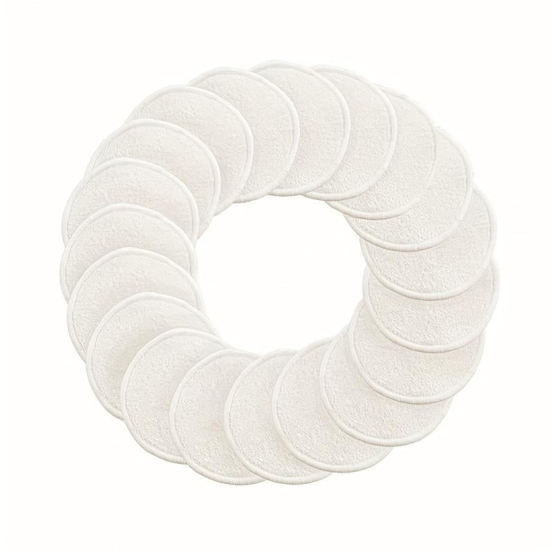 16pcs Bamboo Makeup Remover Pads Face Eye Washable Cloth for All Skin Types