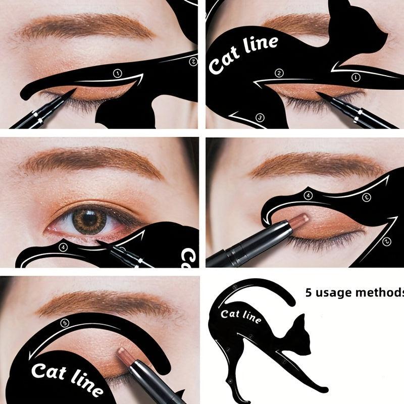Cat Eyeliner Stencil Pads - Quick Eye Makeup Stencil