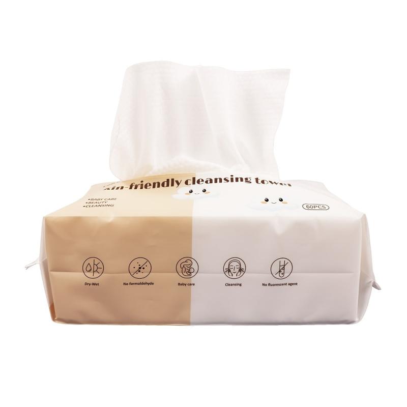 Makeup Removal Tissue Facial Cleaning Paper 60 Ct