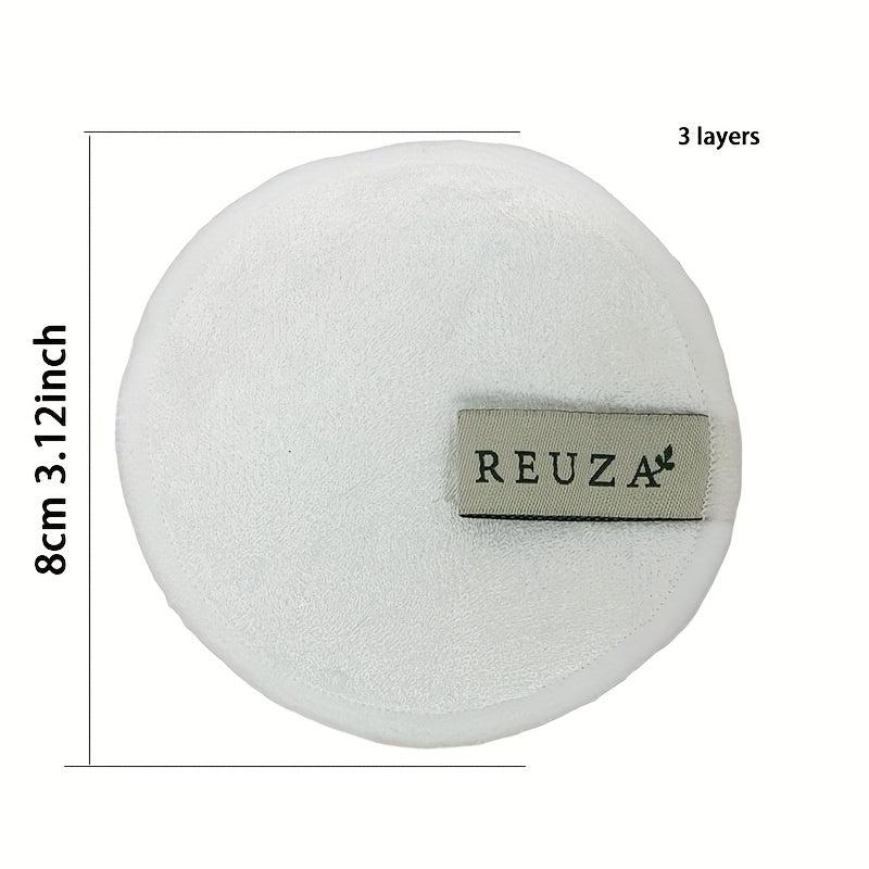 14pcs 3layers Pads With 1 Mesh Bag Reusable Bamboo Cotton Makeup Remover Pads