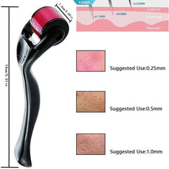 Derma Roller System 0.3mm Microneedle Roller for Beard & Hair