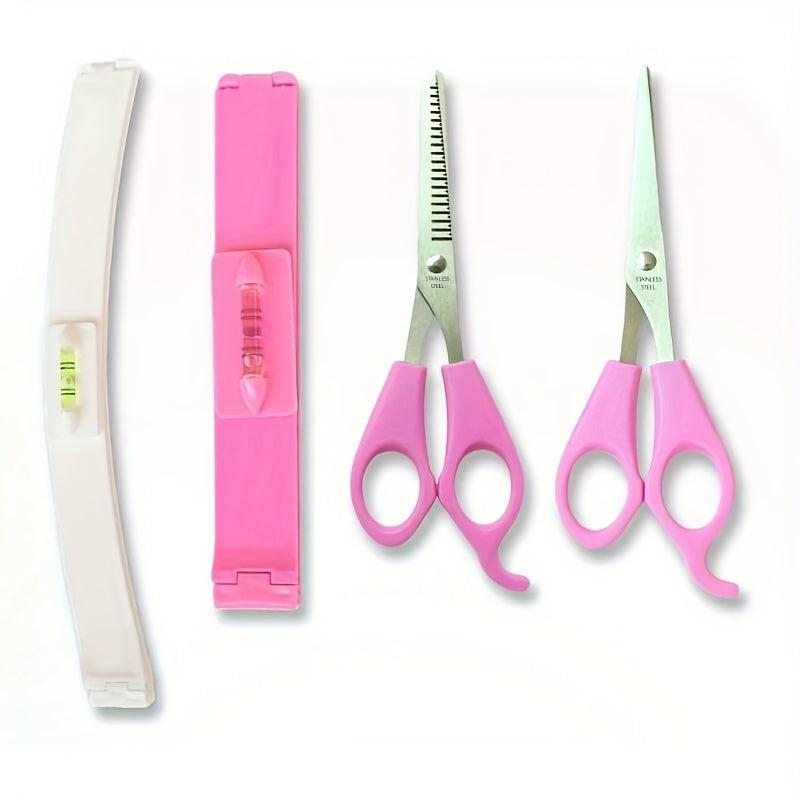 Hair Cutting Tools Trim Bangs Tail DIY Styling Kit Layered Bangs Bob Head