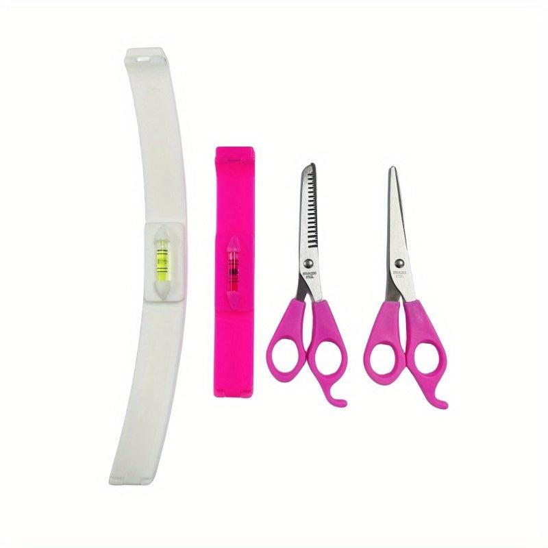 Hair Cutting Tools Trim Bangs Tail DIY Styling Kit Layered Bangs Bob Head