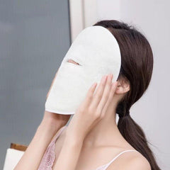 Single Hole Face Mask Towel with Lanyard