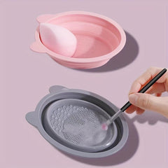 Silicone Makeup Brush Cleaning Mat Scrubber Pad