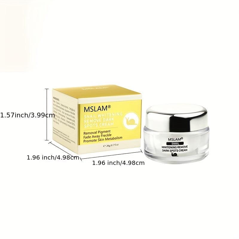 20ml Snail Nourishing Cream Dark Spot Remover Face Man Woman Moist Smooth