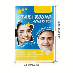 Hydrocolloid Acne Patches For Face Blemish Zit Acne Dot Absorbing Cover Patch