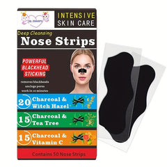 Bamboo Charcoal Nose Patches 50 Pcs Box Deep Cleansing Pores