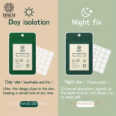 Night Tea Tree Acne Patch 22PCS Invisible Pimple Marks Close to Skin