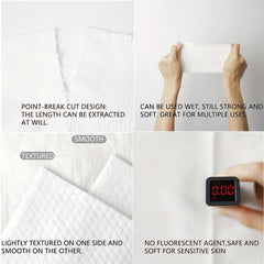 Biodegradable Face Wipes for Sensitive Skin 200pcs 1 Pack