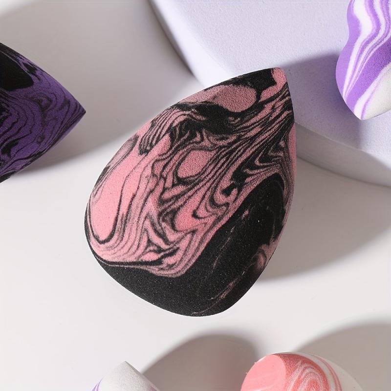 8pcs Two Tone Makeup Sponges for Wet and Dry Use