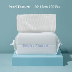 Disposable Cleaning Face Towel Lint Unscented Makeup Facial Pads