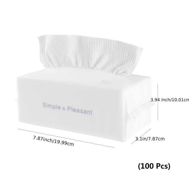 Disposable Cleaning Face Towel Lint Unscented Makeup Facial Pads
