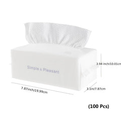 Disposable Cleaning Face Towel Lint Unscented Makeup Facial Pads