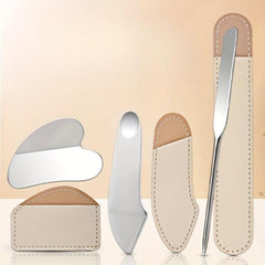3 Pcs Stainless Steel Makeup Foundation Spatula Set Eye Cream Mask Spoon