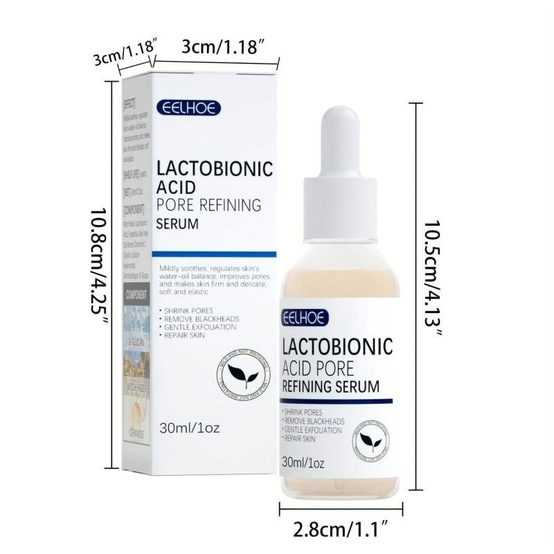 Lactobionic Acid Pore Shrink Face Serum Repair Blackheads Acne Skin Care