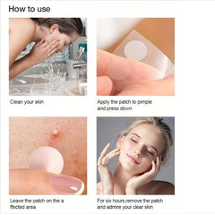 5 Star Shaped Hydrocolloid Acne Patches for Makeup Concealing