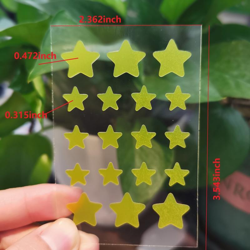 5 Star Shaped Hydrocolloid Acne Patches for Makeup Concealing