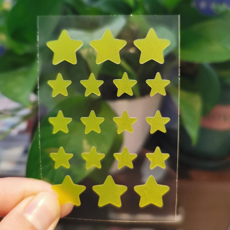 5 Star Shaped Hydrocolloid Acne Patches for Makeup Concealing
