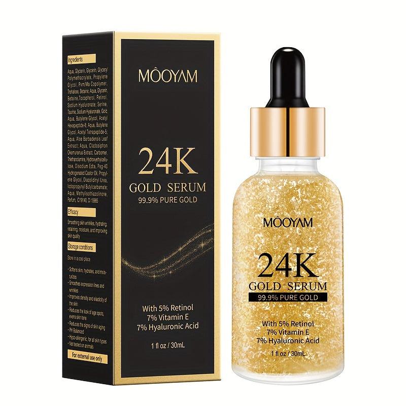 Facial Golden Essence with Vitamin E, Retinol, Hyaluronic Acid
