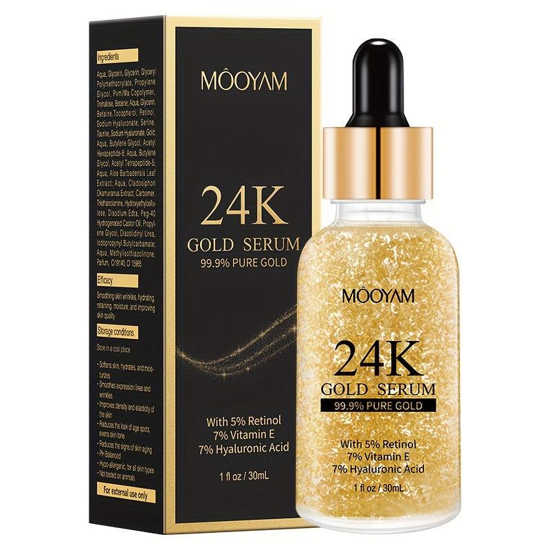 Facial Golden Essence with Vitamin E, Retinol, Hyaluronic Acid