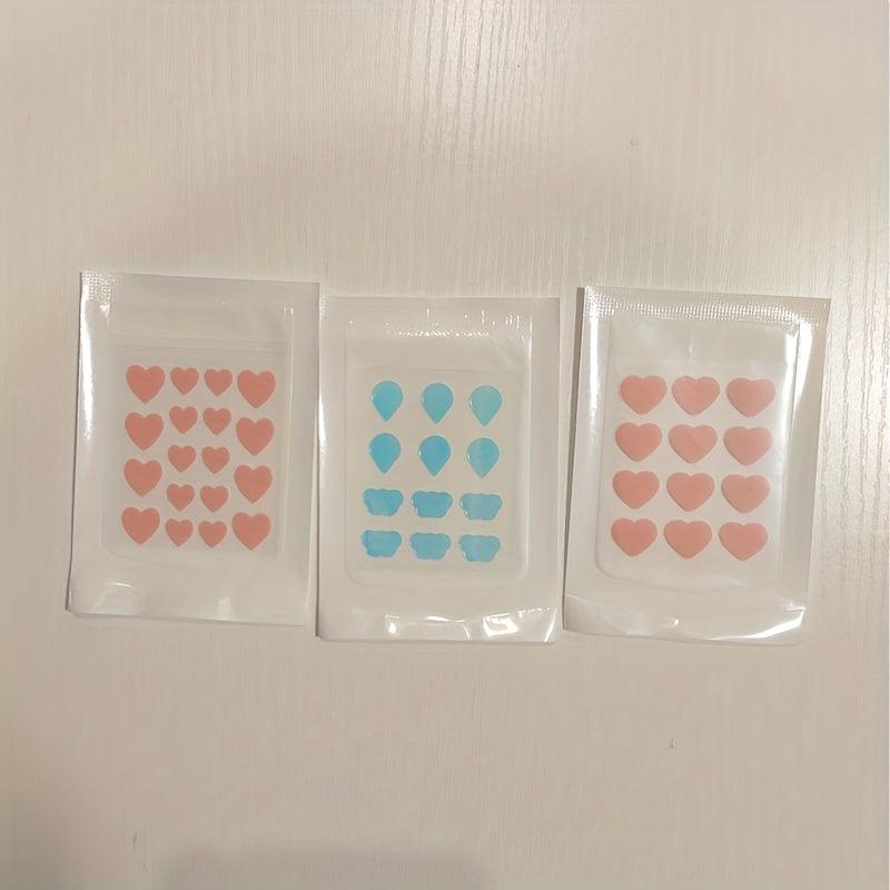 Colorful Heart & Star Acne Patches - Concealer for Blemishes