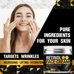 50ml Retinol Face Cream Natural Smooth Wrinkle Cream Aging Facial Moisturizer