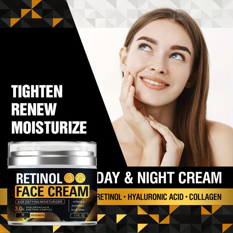 50ml Retinol Face Cream Natural Smooth Wrinkle Cream Aging Facial Moisturizer