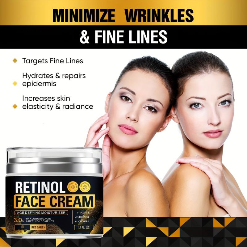 50ml Retinol Face Cream Natural Smooth Wrinkle Cream Aging Facial Moisturizer