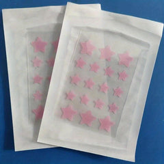 18 Pcs Pink Star Shape Pimple Patches Hydrocolloid Acne Patch For Covering Zits
