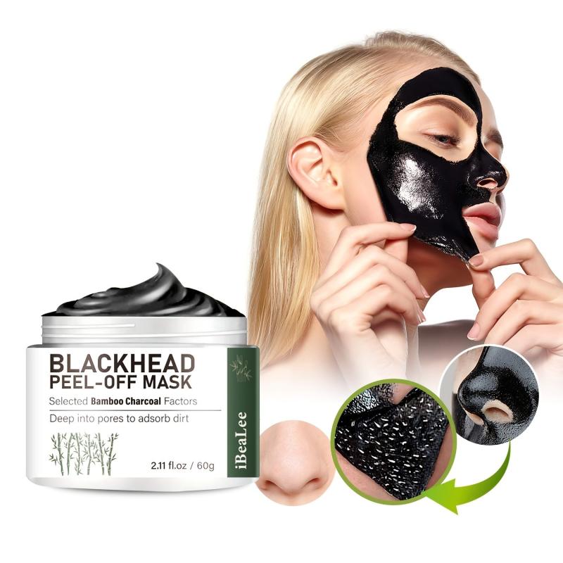 Bamboo Charcoal Tearing Facial Mask Cleanse Fade Blackheads