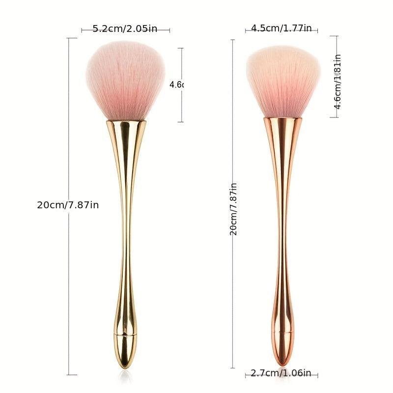 Large Powder Makeup Brush Kabuki Brush With Powder Puff & Sponge