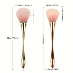 Large Powder Makeup Brush Kabuki Brush With Powder Puff & Sponge