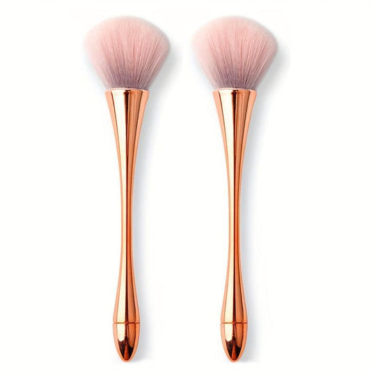 Large Powder Makeup Brush Kabuki Brush With Powder Puff & Sponge