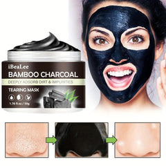 Bamboo Charcoal Blackhead Care Mask Absorbs Blackheads Acne Horniness