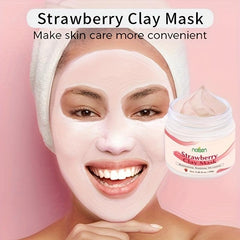 Strawberry Clay Mask For Acne & Dark Spots