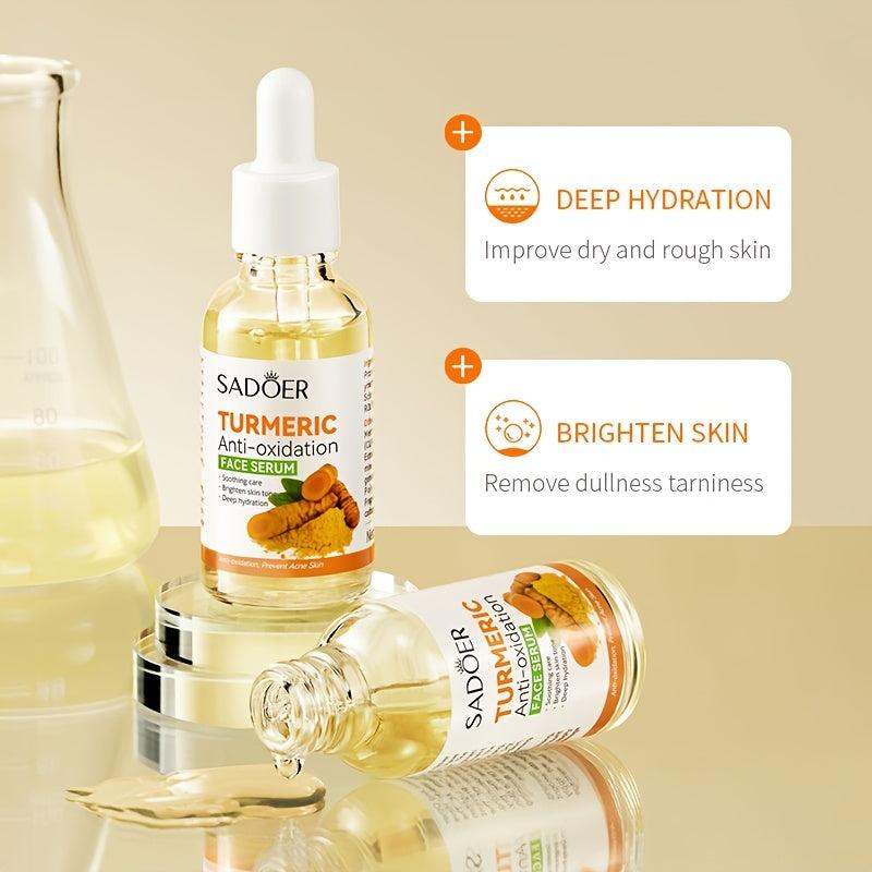 30ml Turmeric Essence Facial Serum Firming Wrinkle Fading Moisturizing Serum