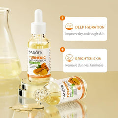 30ml Turmeric Essence Facial Serum Firming Wrinkle Fading Moisturizing Serum
