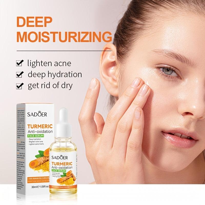 30ml Turmeric Essence Facial Serum Firming Wrinkle Fading Moisturizing Serum