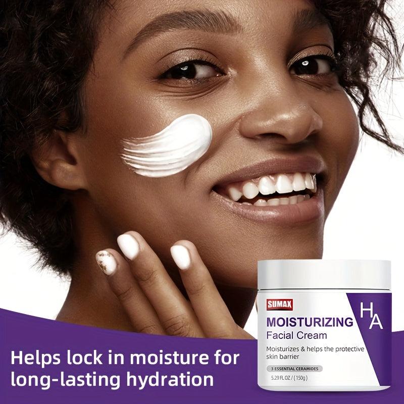 150g Hydrating Body & Face Moisturizer with Hyaluronic Acid & Ceramides