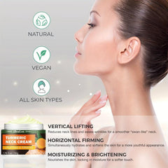 Turmeric Neck Cream Retinol Collagen Hyaluronic Acid