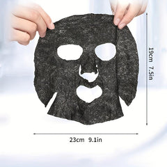 30pcs Bamboo Charcoal Disposable Face Mask Hydrating Sheet DIY