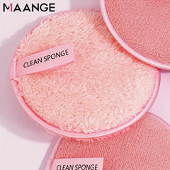6pcs Reusable Lazy Makeup Remover Cleansing Puff Portable And Soft